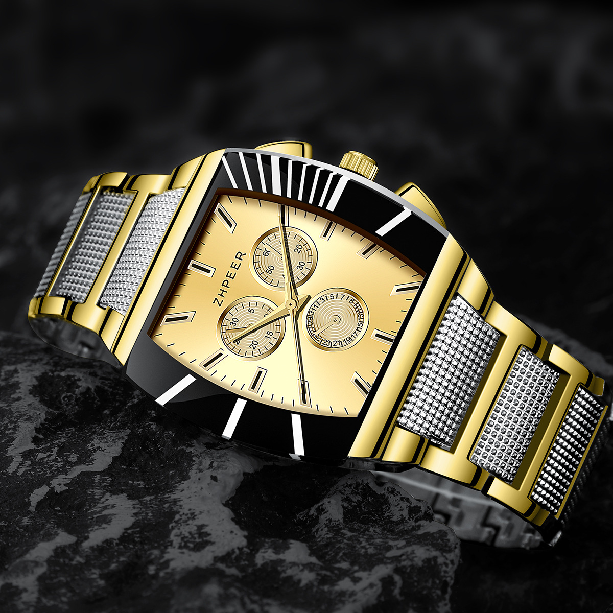 Neue Herren Quarzuhr Business Herrenuhr Freizeit Student Uhr Set mit Armband Geschenke Uhr_voghion.com