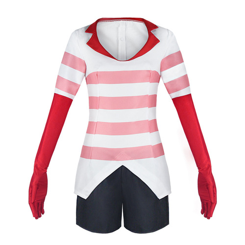 Hell Inn cosplay Angel Dust Angel Red and White Striped Skirt cosplay costume role-playing stage wear