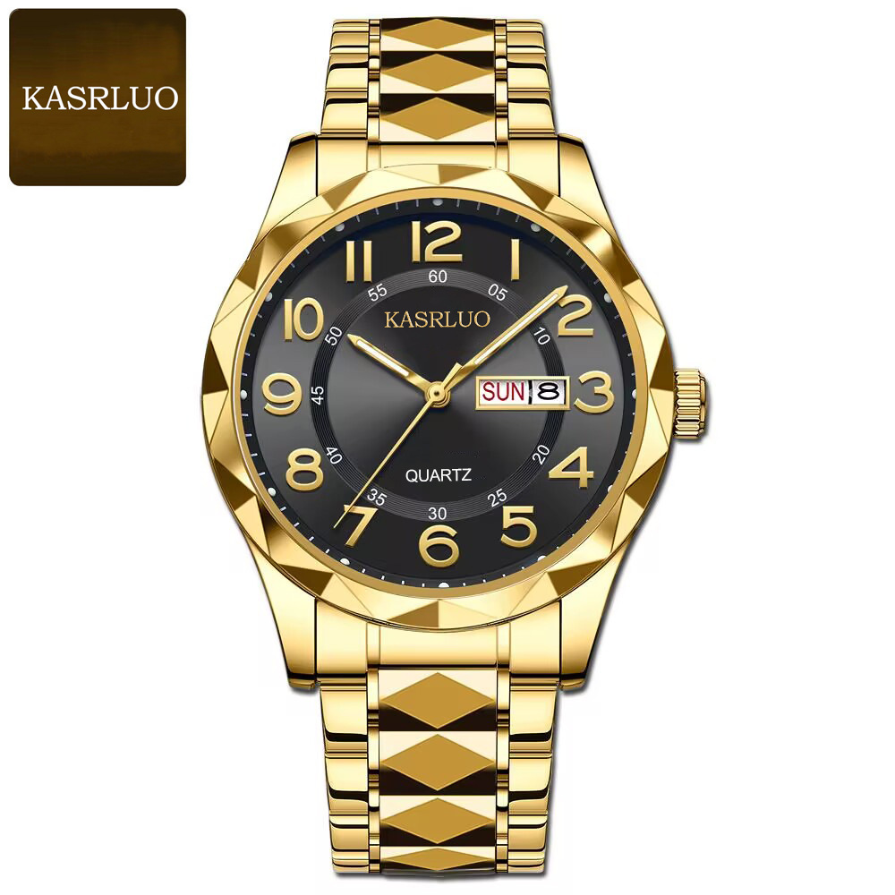 KASRLUO vidutinio amžiaus pagyvenusių žmonių mados vandeniui atsparus naktinės šviesos didelis skaitmeninis kvarcinis vyriškas laikrodis_voghion.com