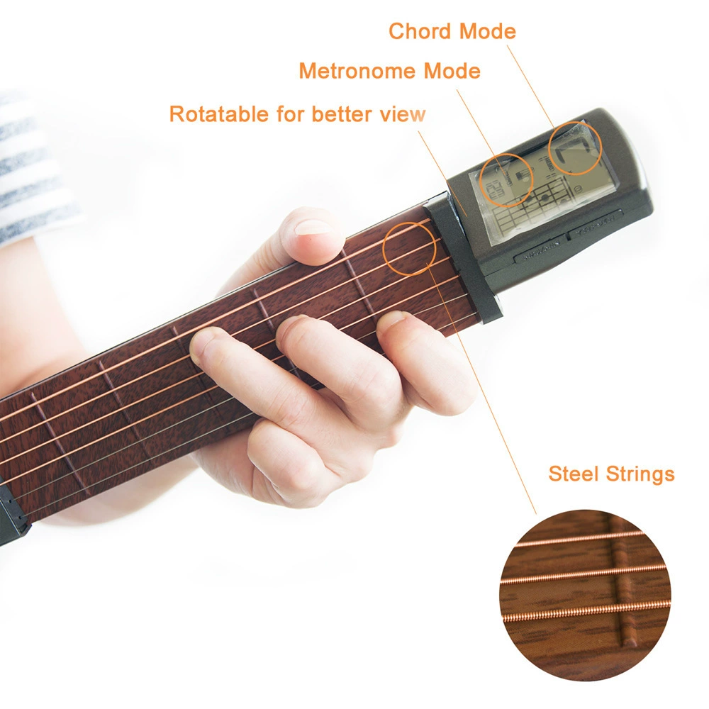Pocket Guitar Chords Practice Portable Guitar Neck Guitar Finger Practice поддерживает поколение