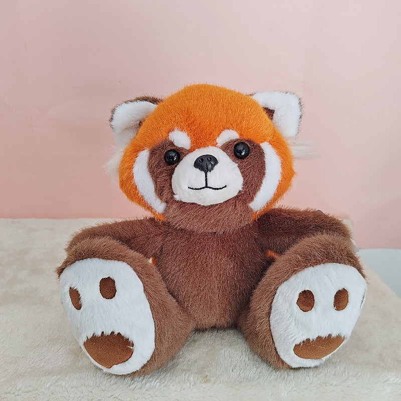 Muñeca de animal de patas grandes original lindo panda koala zorro mapache muñeca de peluche muñeca de confort al por mayor