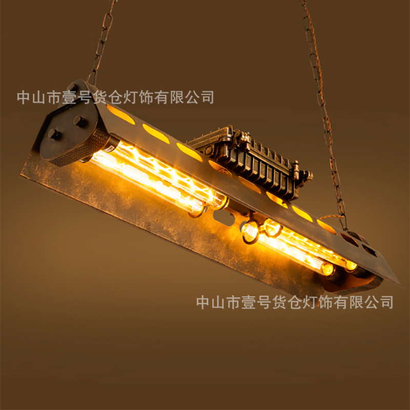 Industrial-style pendant light, creative and personalized, loft retro nostalgic restaurant office American ironwork pendant light bar counter lighting