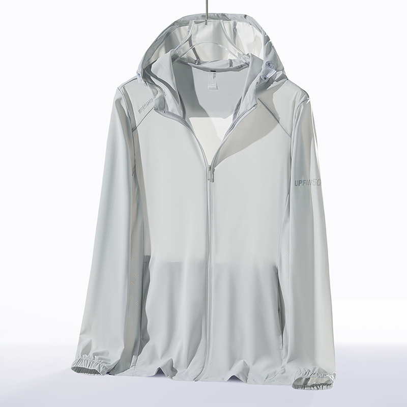Summer Outdoor UPF50 Anti-UV Sun Protection Clothing Men's Coat Coat Skin Clothing Ice Silk Breathable Sun Protection Clothing Women
