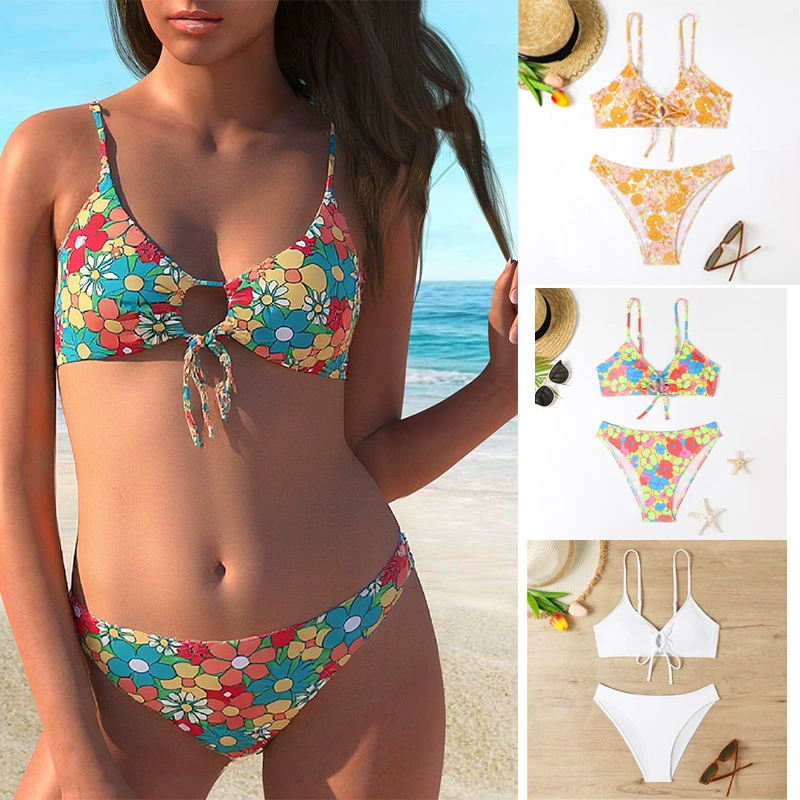 Sexy swimwear, floral print, tight, for import