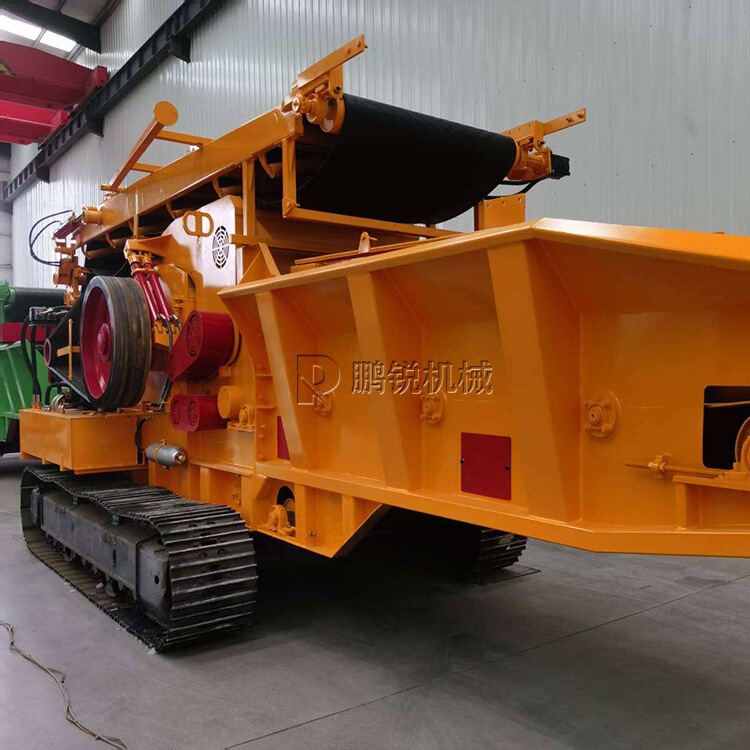 Diesel-electric dual-use crawler-type integrated crusher 20-40 tons/h high-yield wood waste crushing equipment Diesel-electric dual-use crawler-type integrated crusher 20-40 tons/h high-yield wood waste crushing equipment