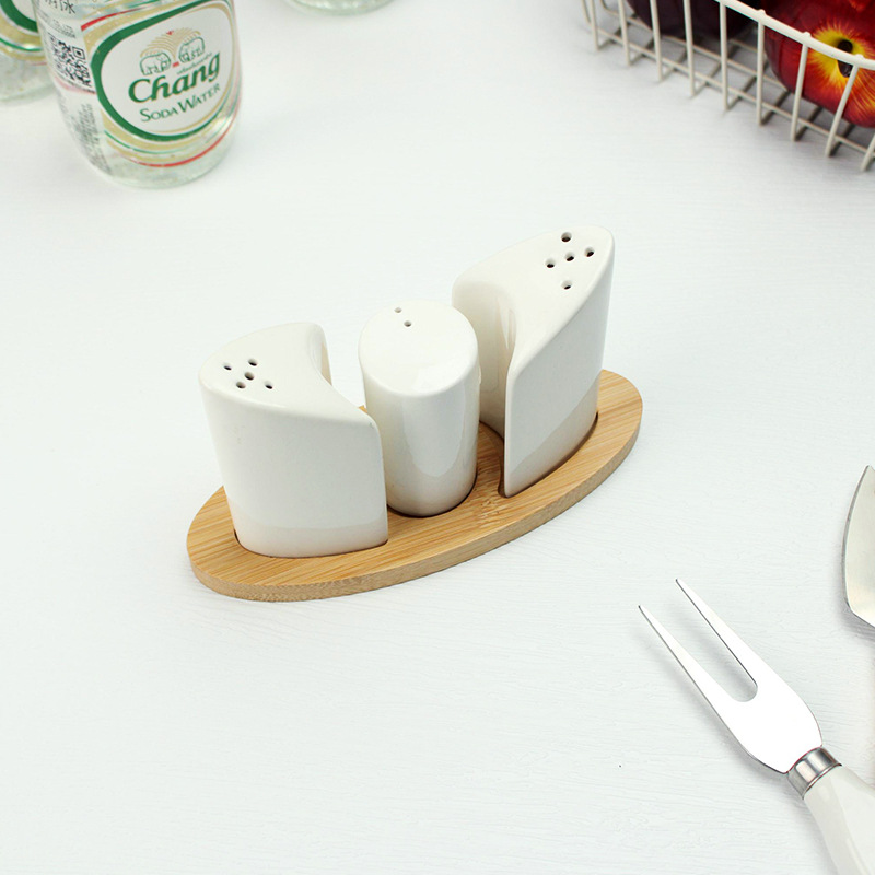 Consumidor de cerámica creativo condimento set restaurante hotel servilletas cocina peppermint aceite de sal azúcar frasco doméstico