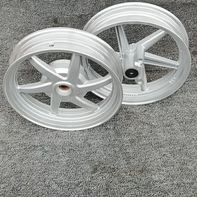 Rim Steel Rim Bell, Motorcycle wheel hub - 6-claw-silver-white-front-disc-and-rear-drum