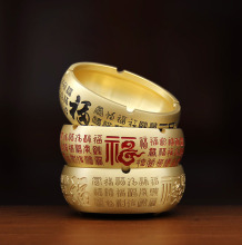 厂家批发大口径铜雕烟灰缸办公室烟缸摆件工艺品