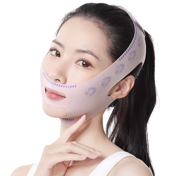 Pulls up smoothing elastic bandage for face