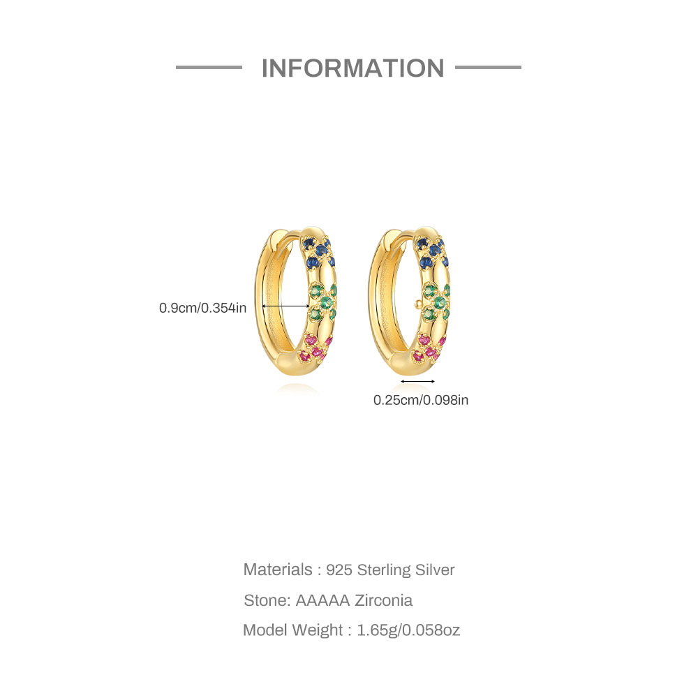 5g Weight 925 Sterling Silver Ear Needle Material Zircon Inlay Material Earrings Classification 1 Pair Quantity Holiday, Travel, Daily Occasion 925 Sterling Silver Material Geometric Pattern Women's Gender Plating Design Simple Style Style 1 Pair 925 Sterling Silver Zircon Geometric Earrings 1