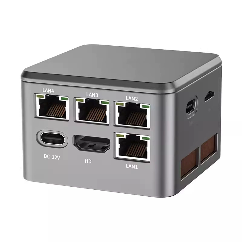 Двойной контроллер Mini Host Four Network Card i226 Soft Road N6005 мини-центр с порталом Linux Linux