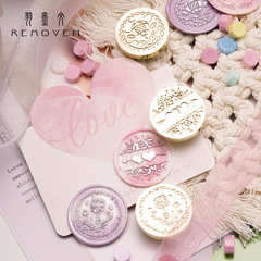 Original Hot Wax Seal Valentine's Day Series Student Handwritten Diary Decoration Hot Wax Seal 520 Qixi Girlfriend Gift Sealing