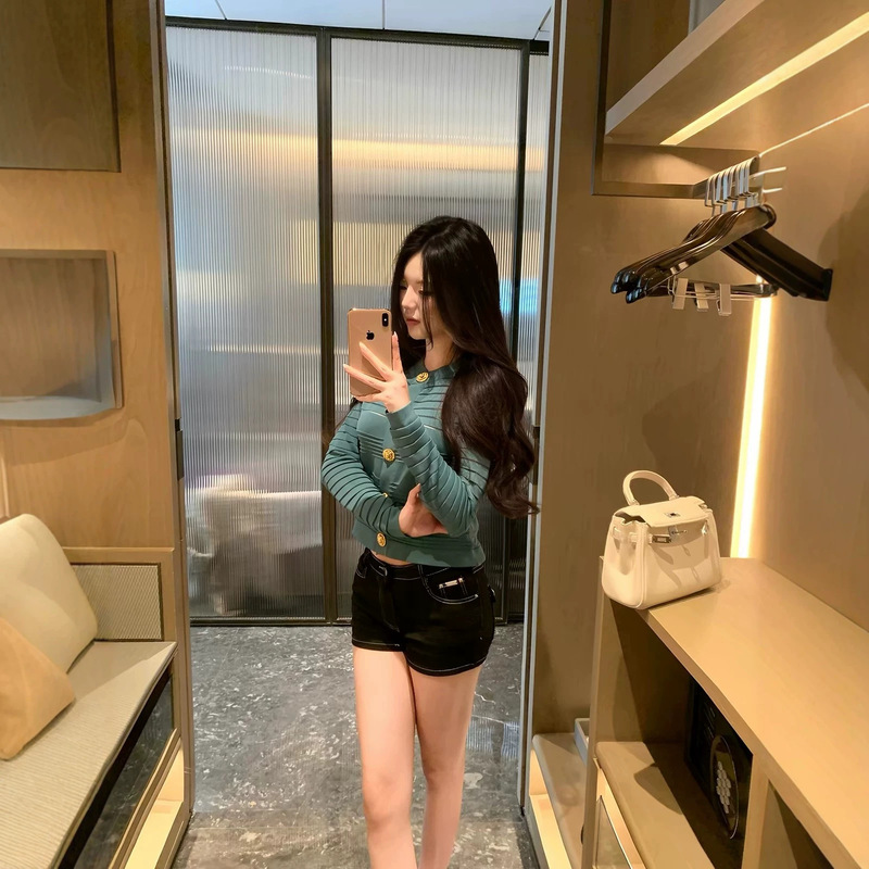 M900 Women's Knit Sweater 2026 New Model Round Neck Slim-Fit Ribbed Textured Long Sleeve Short Elegant Top M900 Women's Knit Sweater 2026 New Model Round Neck Slim-Fit Ribbed Textured Long Sleeve Short Elegant Top