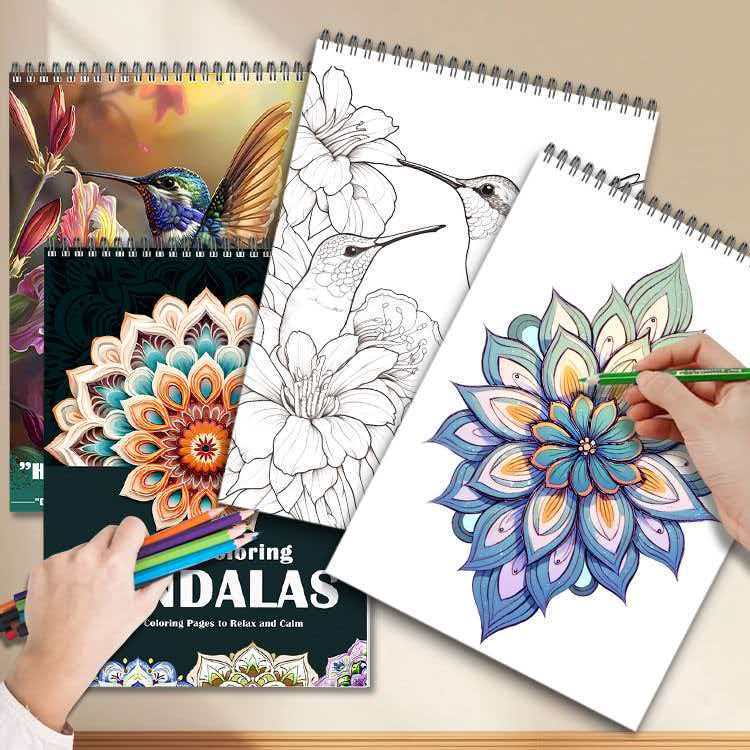 Cross-border Mandala Coloring Book Children's Creative DIY Color Coloring Book for Adults Stress Relief and Ultra-Relaxing Drawing Book