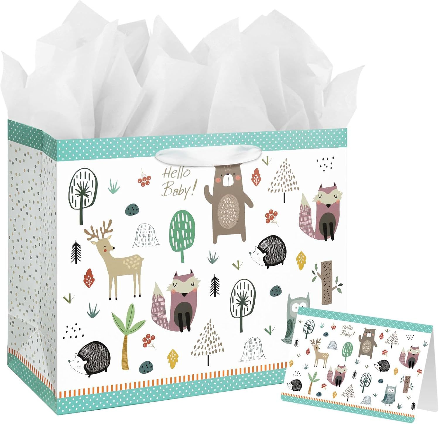 헬로베이비; 흰색 판지; 길이 33 x 너비 12 x 높이 26 CM