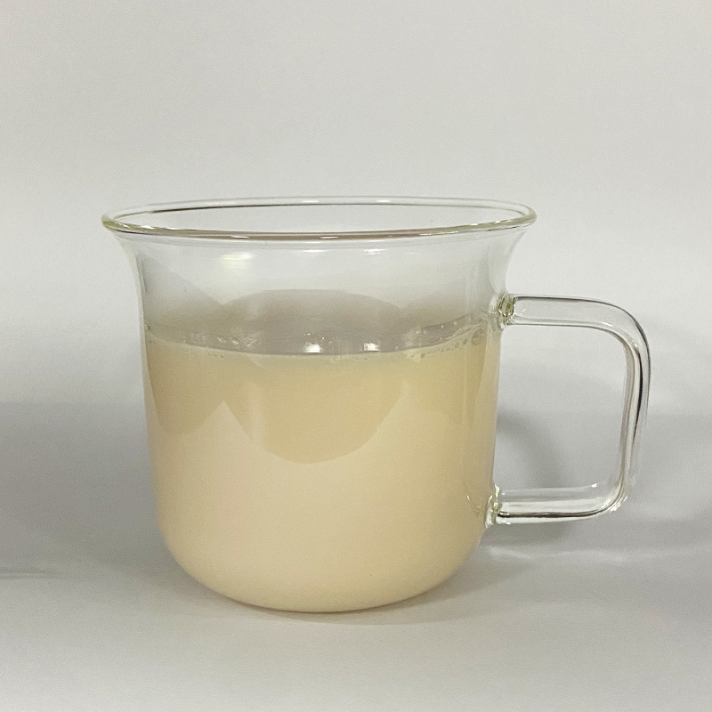 簡約圓圓擴口杯帶把手高硼硅可加熱玻璃商用耐高溫胖胖拿鐵咖啡杯