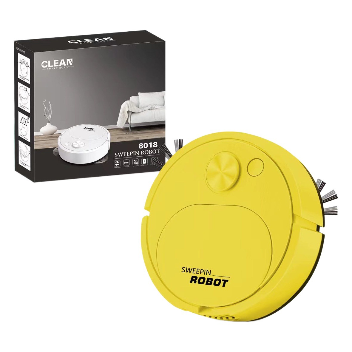 Robot de barrido automático mini hogar máquina limpieza carga USB inteligente aspirador regalo al por mayor