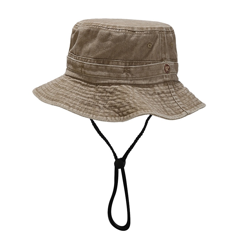 Sombrero de pescador estilo vintage británico 2024, nuevo estilo, lavado, con parches, retro, a prueba de viento, para exteriores, para hombre y mujer, para ciclismo.