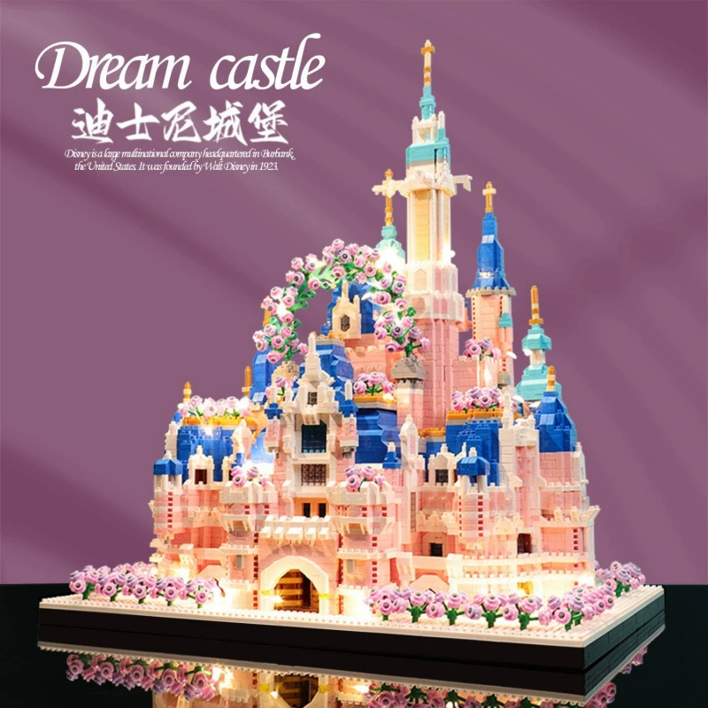 Конструктор (Disney) замок замок, высокий уровень сложности — 5 999/12 999/15 888 деталей, варианты подсветки и экспозиции