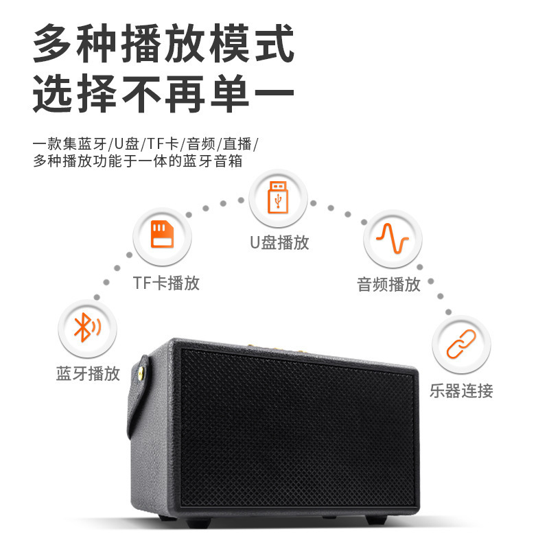 クロスボーダー新しいポニー M13 Bluetooth スピーカーポータブルレトロポータブル屋外ワイヤレス低音小型スピーカー M13|undefined