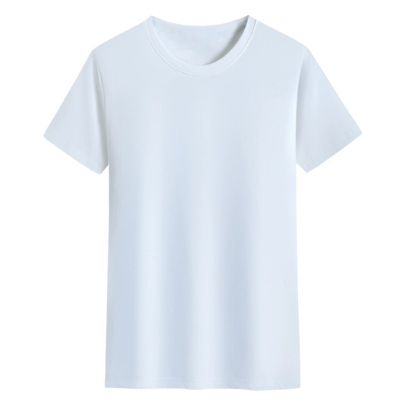 Футболка с круглым вырезом из хлопка рекламная футболка с логотипом