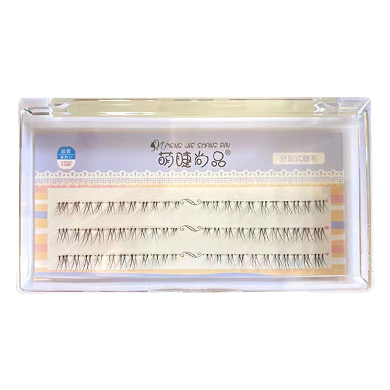 Pestañas lindas moda falso llano cruzado pestañas inferiores pestañas falsas hembra corte natural pestañas artificiales naturales