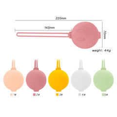Portable anti-falling pacifier storage bag dustproof lanyard silicone pacifier box baby soothing smiley face storage box