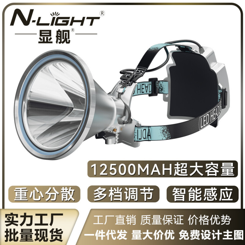 Led Headlight High Power Long Battery Life Rechargeable Outdoor Strong Light Fishing Emergency Searchlight Camping Wholesale