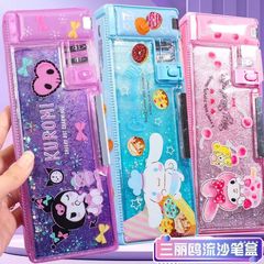 サンリオ流砂文具箱 小学生 幼稚園 クロミメロディー シナモンドッグ 多機能筆箱 女性用