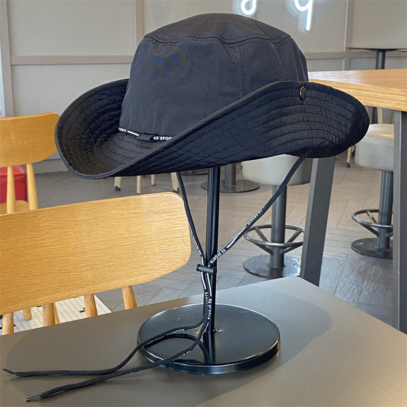 Gran gorro de brillo para mujeres primavera y verano vaqueros occidentales sombrero de pescador sombrero de montaña al aire libre sombrero de pesca para hombres sombrero de sombrero de sol