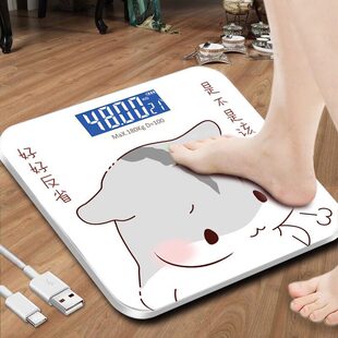 Electronic Scale Optional USB Rechargeable Weight Scale Accurate Home Health Scale Human Body Scale Adult Weight Loss Scale