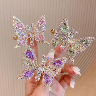 Children's Hairpin Girl's Cute Moving Butterfly Hairpin Headdress Girl's Super Fairy Side Clip Bangs Clip Hair Accessory