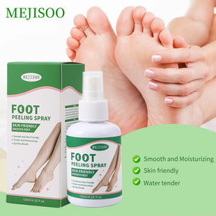 Cross-Border Export Aloe Vera Foot Exfoliating Spray Cleaning and Deodorizing Spray in Stock Foot Peeling Spray
