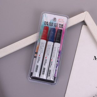 Stationery Whiteboard Pen Writing Pen Erasable Blackboard Pen Easy to Erase Marker Red Blue Black Water-Based Drawing Board Pen Three Pack