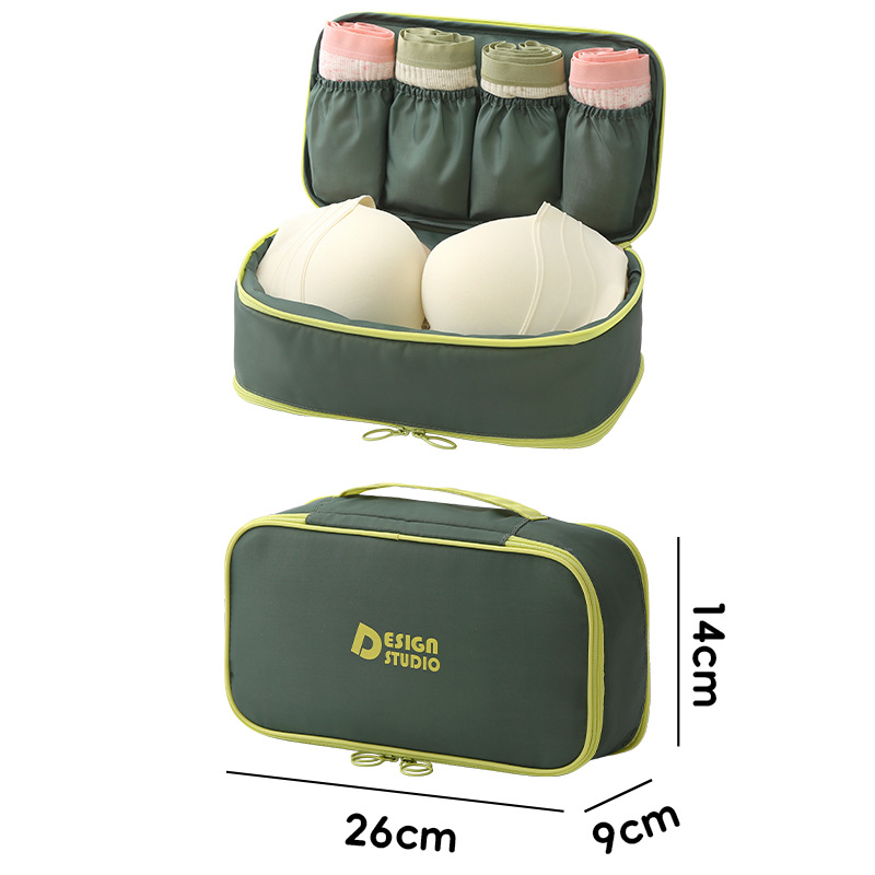 Bolsa de almacenamiento de ropa interior de gran capacidad de dopamina Bolsa de almacenamiento de viaje Bolsa de almacenamiento de calcetines tres en uno multifuncional para celebridades de Internet