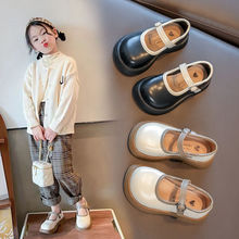 女童鞋子2023春秋新款儿童洋气公主鞋英伦风小女孩幼儿园软底鞋