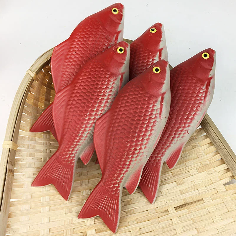 Реалистичная пластиковая мини-фигура carp, реквизит для фотографии, красно-черный, варианты оптовой продажи