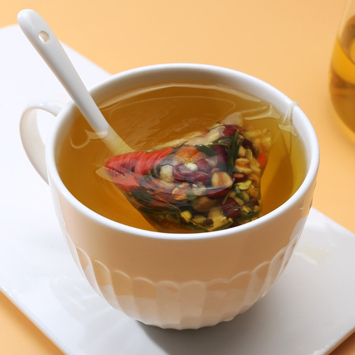 Five-fingered Peach Smilax Poria Tea Red Bean Coix Tea Wet Tea Coix Rice Healthy Girls Soak Water and Drink Independent Bags of Flower Tea Bags
