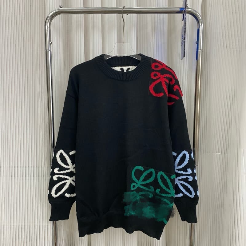 【25冬季爆款毛衣】amiri新品毛衣潮牌前后logo提花AMIRI字母男女|undefined