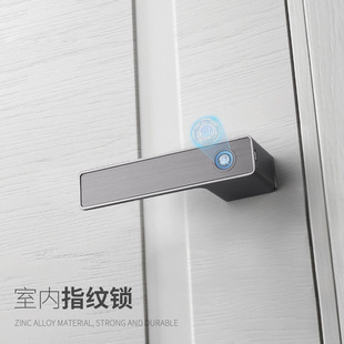 Minimalist Interior Fingerprint Lock Smart Bedroom Door Lock Home Invisible Office Wooden Door Simple Security Door Password Lock
