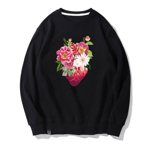 Heat transfer logo creative heart flower clothing print heat transfer sticker heat transfer