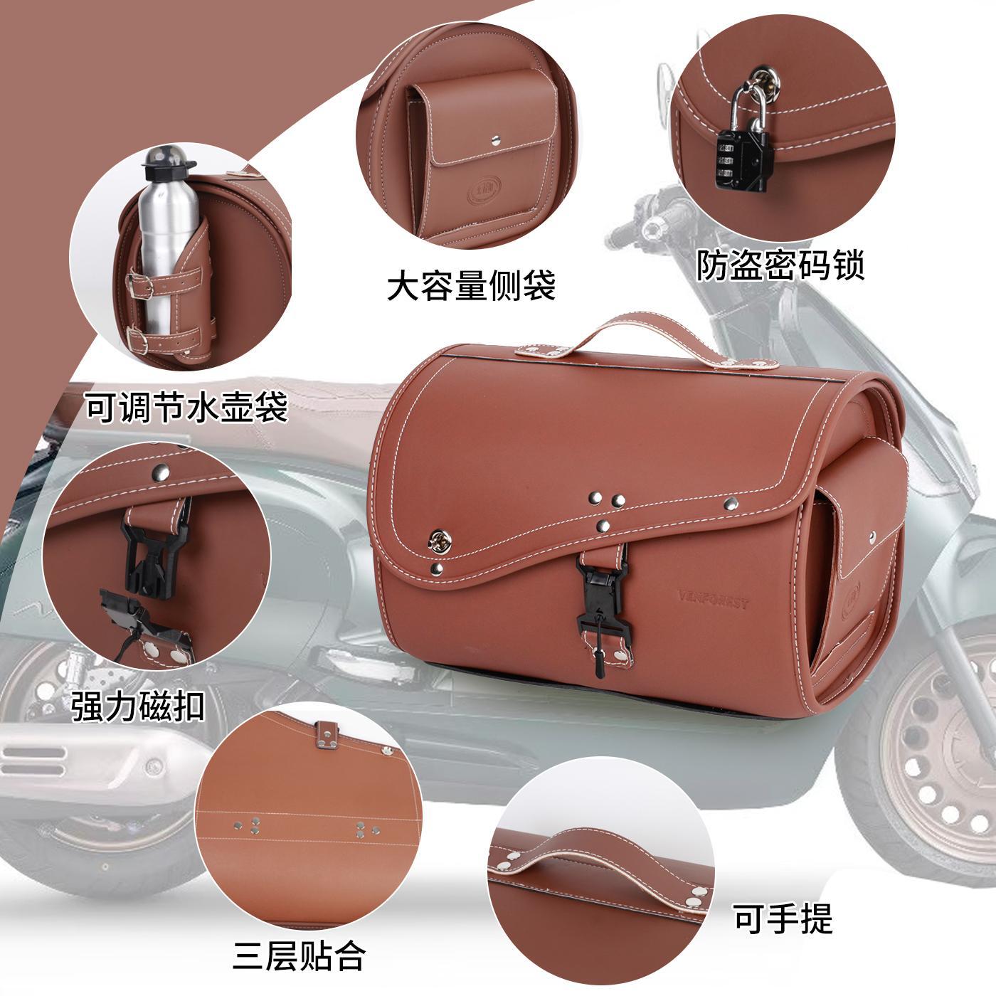 Best-selling motorcycle tail box for Suzuki scooters and electric bikes, suitable for full-face and half-face helmets, with bottom fixation