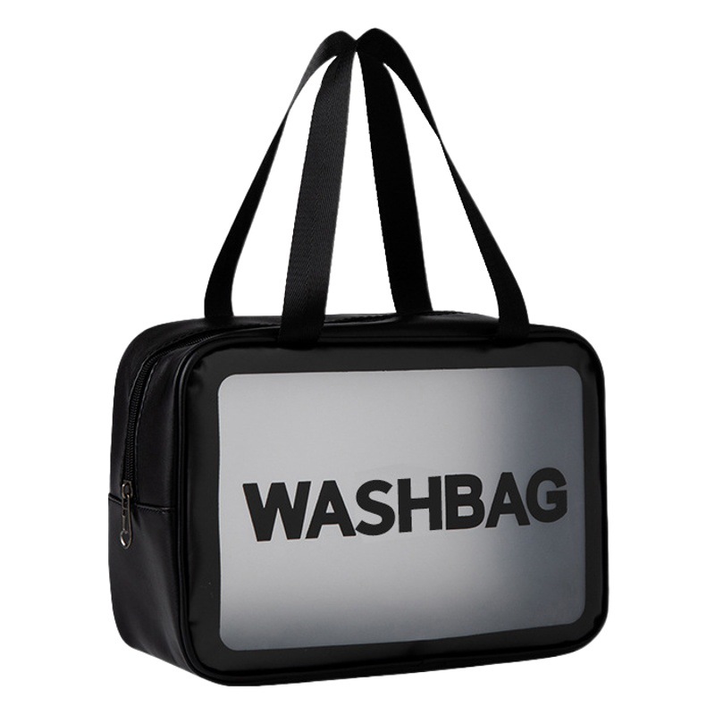 Bolsa de cosméticos transparente bolsa de lavado impermeable de viaje portátil bolsa de almacenamiento de natación portátil de gran capacidad para mujer estilo ins