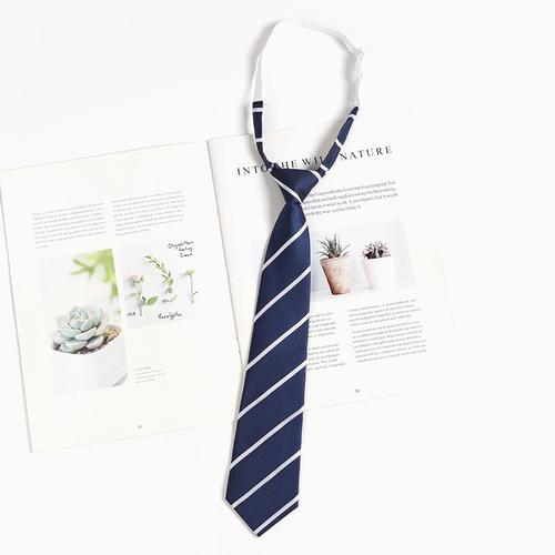 Blue Tie Academic Style JK Casual No Iron Shirt Accessory Japanese Striped Graduation Gown Tie for Women Handmade Men DK