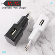 单口 双USB手机充电器 USB Charger 1A 2A旅行充电器 充电头 批发