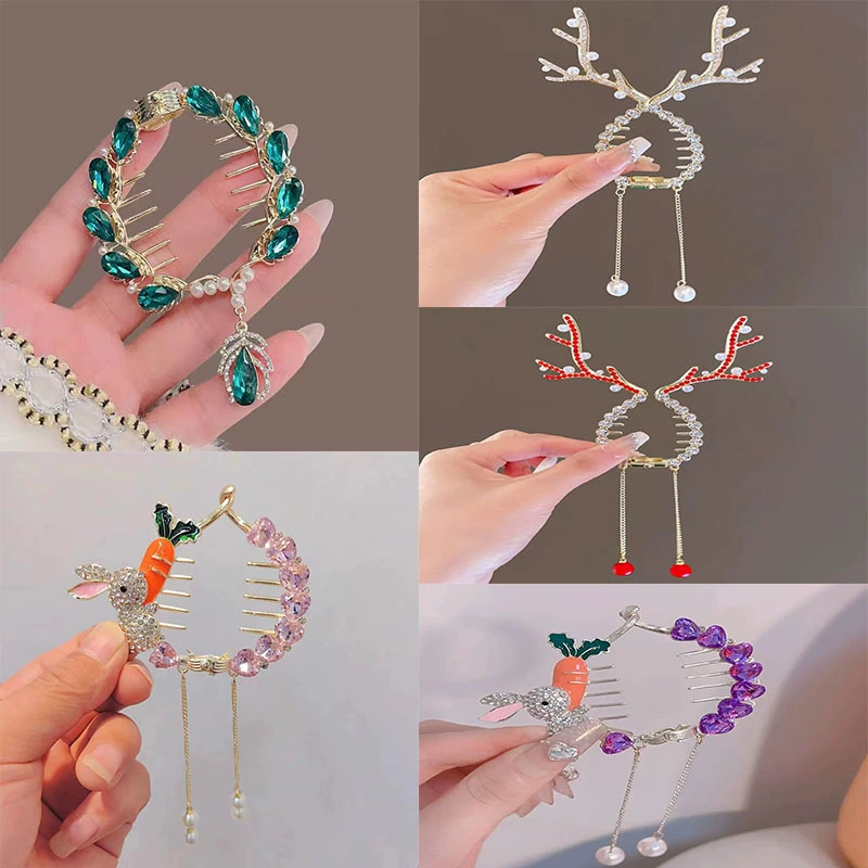 Детский симпатичный жемчужный головной убор фрикаделька для волос