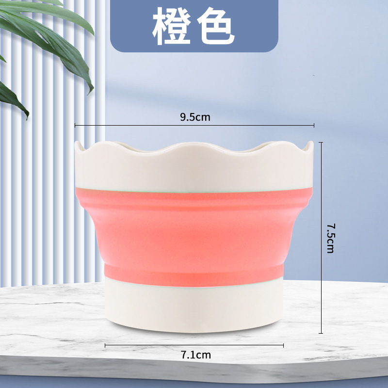 美術多目的洗筆カップミニシリコン小バケツ水粉水彩絵の具絵画洗筆筒クロスボーダー卸売り|undefined