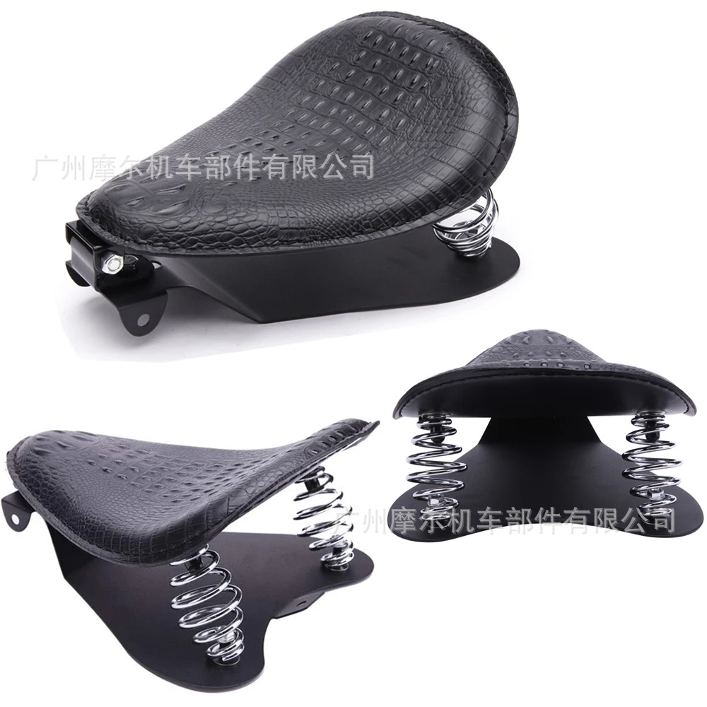 Fashion motorcycle Harley cruise prince car modified retro spring leather seat wholesale single seat cushion leather seat bag