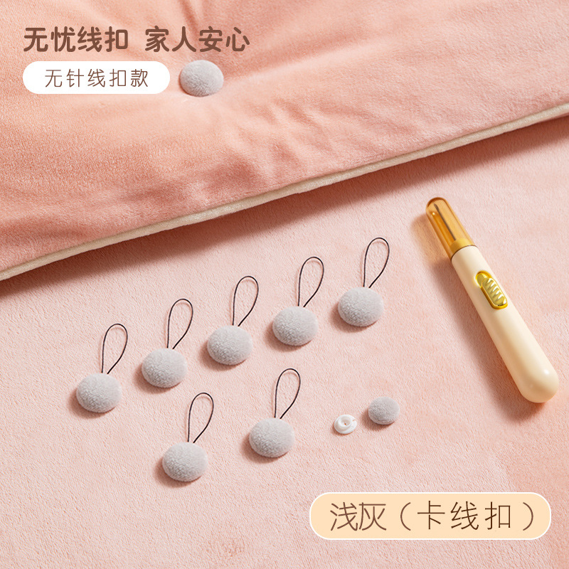 Стиль круглых пуговиц (светло-серый)