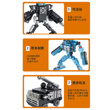 Один кусок из 10 юаней для розничных продаж, совместимый с строительными блоками LEGO Panlos военные 2 варианты робота строительные блоки